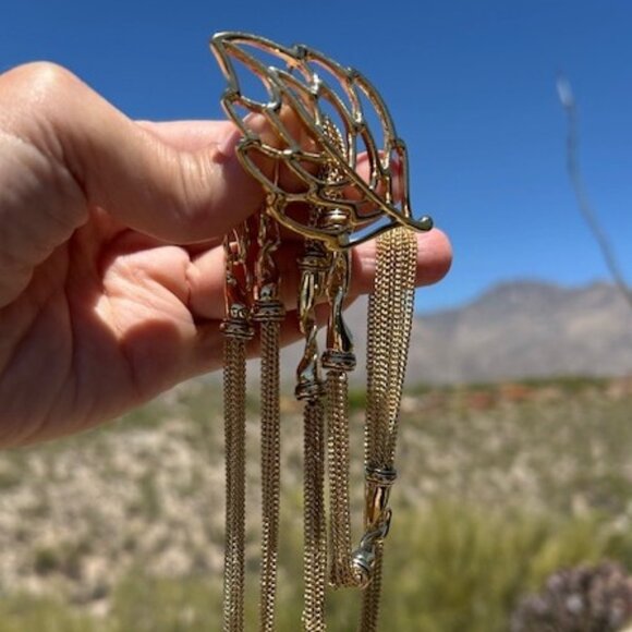 DANA BUCHMAN//CROWN TRIFARI Necklace Brooch SET - Picture 5 of 10